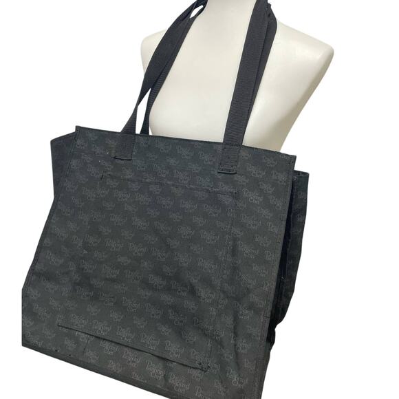 Pampered Chef Large Canvas Double Handle Organizing Tote Bag Exterior Pocket - Picture 2 of 6